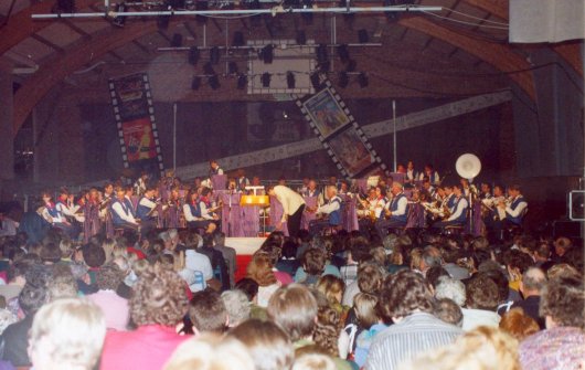 Photo du concert spectacle de l'harmonie en 1990
